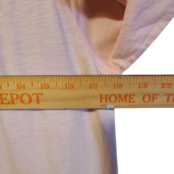 Soft Surroundings Women M Shirt Lagenlook  Sheer Floral Embroider Puff Sleeve - Picture 6 of 7